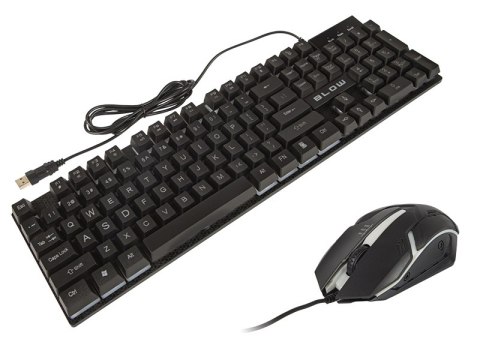 84-219# Klawiatura+mysz blow z podświetleniem led trigger