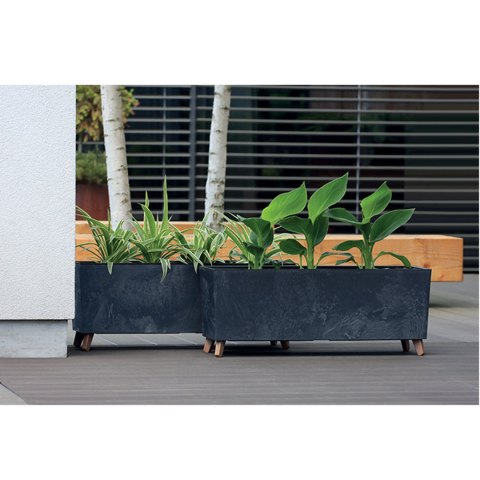 Doniczka URBI CASE BETON EFFECT N DUC800NE - antracytowy