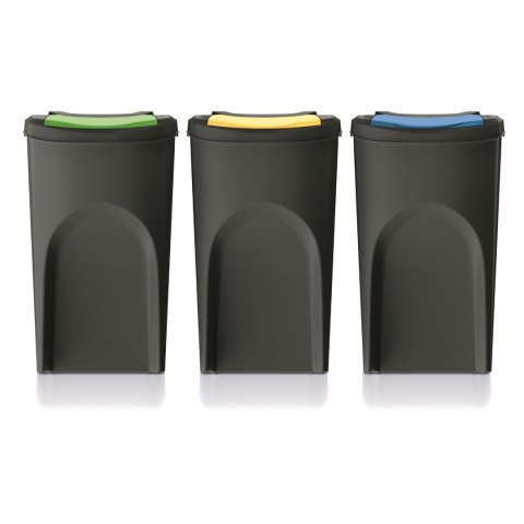Kosz na śmieci Keden SORTI BOX 3x35L - czarny recykling