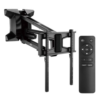 Uchwyt elektryczny do TV nad kominek Maclean, max VESA 600x400, pilot wifi, 37"-70", max 35kg, MC-891