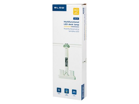 44-189# Lampka biurkowa led lb-24 z zegarkiem