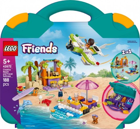 Klocki friends 42672 kreatywna walizka plażowa