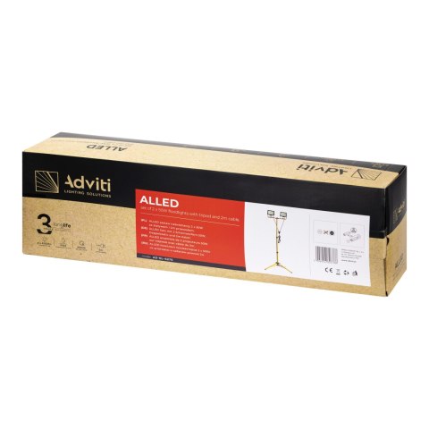 ALLED zestaw naświetlaczy 2x50W ze statywem i przewodem