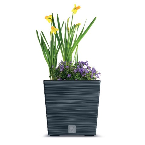 Doniczka FURU SQUARE LOW DFS300 - antracytowy