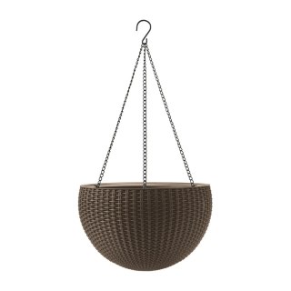 Doniczka wisząca Keter Sphere Planter kawowy