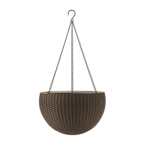 Doniczka wisząca Keter Sphere Planter kawowy