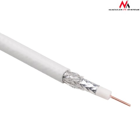 Kabel przewód koncentryczny antenowy/satelitarny Maclean, 1.0CCS RG6, 25M, MCTV-574