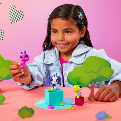 Zestaw figurek littlest pet shop g7 s3 pet trios tuba 3-pak