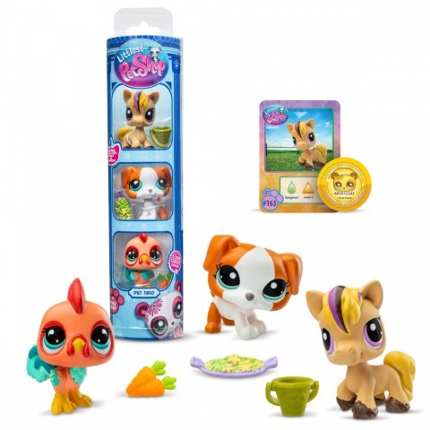 Zestaw figurek littlest pet shop g7 s3 pet trios tuba 3-pak