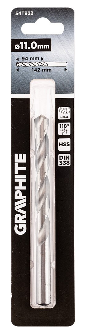 Wiertło do metalu HSS, DIN 338, 11 mm