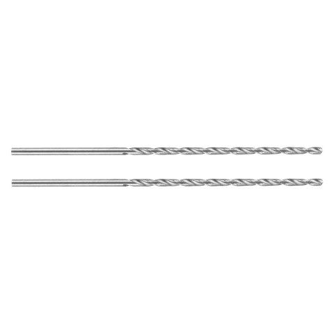 Wiertło do metalu HSS, DIN 340, przedłużane, 2,5 mm, 2 szt.