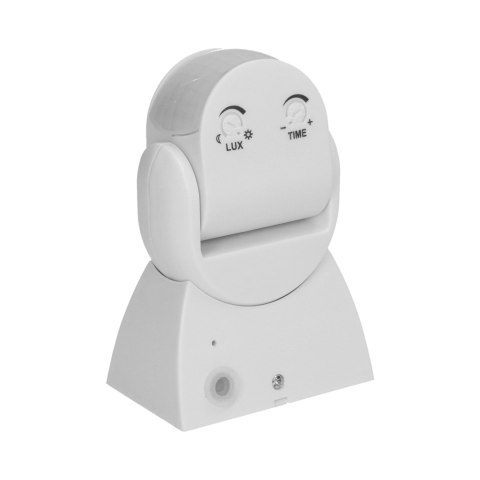 Czujnik ruchu 180st., regulacja pionowa i pozioma, IP65, 1200W, biały