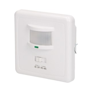 Czujnik ruchu i dźwięku 160 st. IP20, do puszki, 500W, min. obciążenie 40W