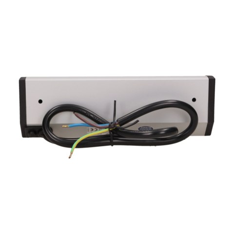 Gniazdo meblowe 3x2P+Z, schuko, czarno-srebrne
