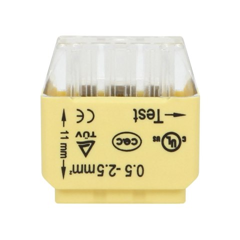 Złączka instalacyjna wciskana 6-przewodowa; dwurzędowa; na drut 0,75-2,5mm?; IEC 300V/24A; 10 szt.