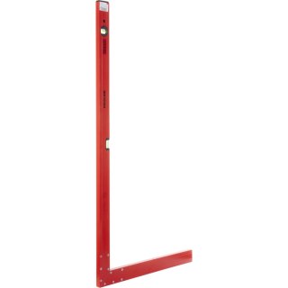 Kątownica alu czerwona 50x100 cm 2 libelki poz-pion proline