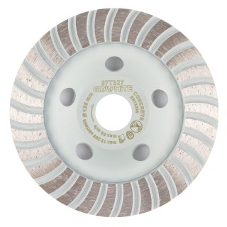 Tarcza diamentowa szlifierska, turbo, 125 x 22.2 mm, na sucho
