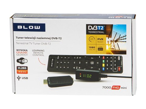 77-044# Dekoder tuner dvb-t2 blow 7000fhd mini