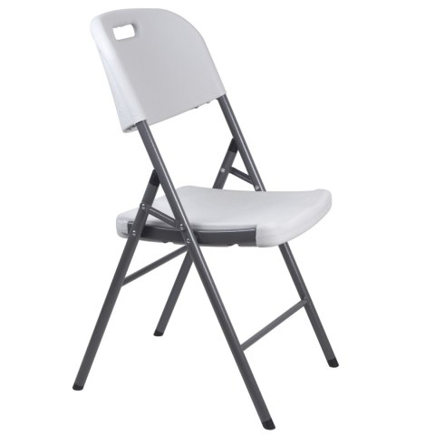 Składane krzesło cateringowe/ogrodowe/bankietowe/weselne GreenBlue, max. 250kg, białe, mocne, 88x50x45cm, GB375