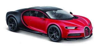 Model kompozytowy bugatti chiron sport czarno-czerwony