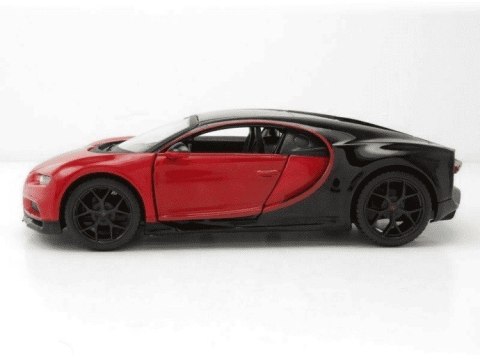 Model kompozytowy bugatti chiron sport czarno-czerwony
