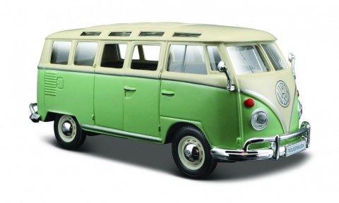 Model kompozytowy volkswagen van samba beżowo-zielony