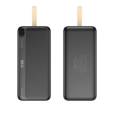 PowerBank Kruger&Matz 40000 mAh Li-ion z funkcją QC oraz PD