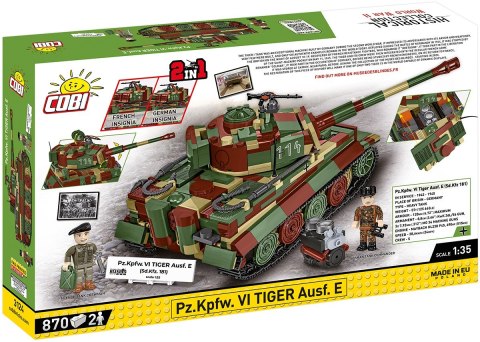 Klocki pz.kpfw. vi tiger ausf. e 870 klocków