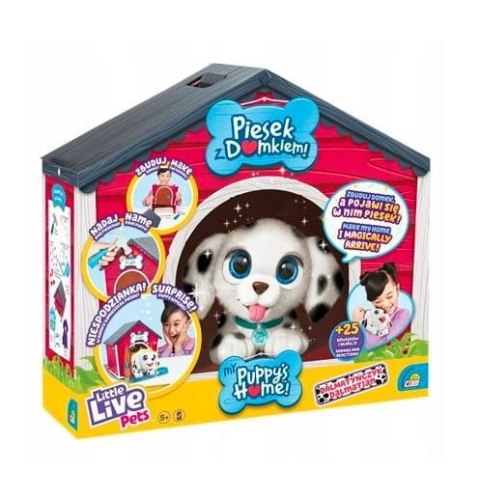 Maskotka little live pets piesek z domkiem dalmatyńczyk