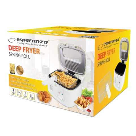 EKG012 Esperanza frytkownica spring roll 2.5l