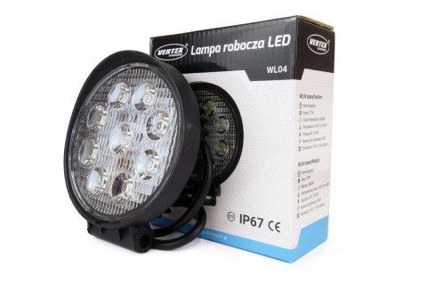 Lampa robocza halogen led szperacz awl04 9 led 12v 24v amio-01615