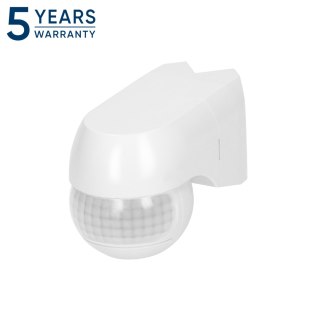 Czujnik ruchu 220st. 1200W, IP44, 3 rodzaje montażu, biały
