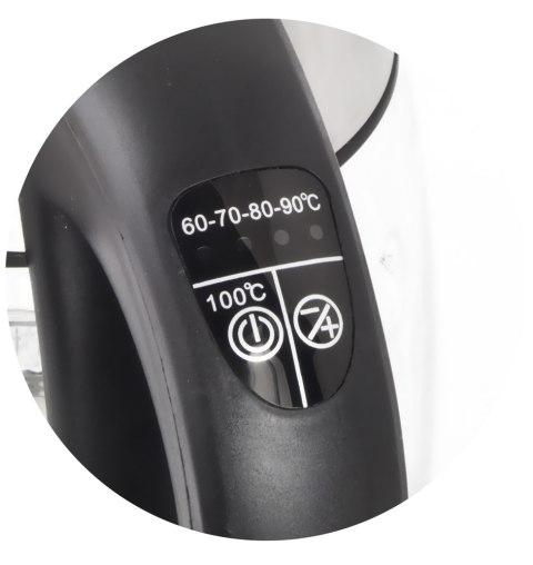 EKK026 Esperanza czajnik elektryczny szklany led z termometrem seine 1.7 l