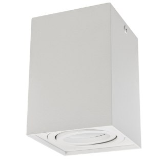 Tuba / oprawa natynkowa Maclean, punktowa, halogenowa, kwadratowa, aluminiowa, GU10, kolor biały, 80x80x115mm, MCE426 W