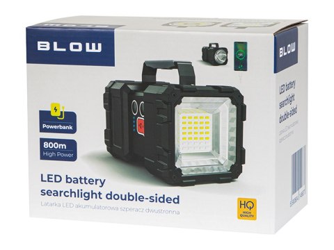 71-354# Latarka led akumulatorowa szperacz dwustronna z funkcją powerbank