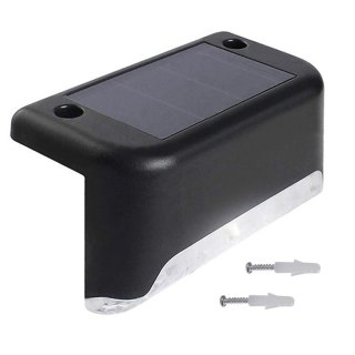 Solarna lampa schodowa tarasowa LED Maclean IP44, 4000K, Ni-MH 100 mAh, 80x45x45mm, czuj. zmierzchu MCE319