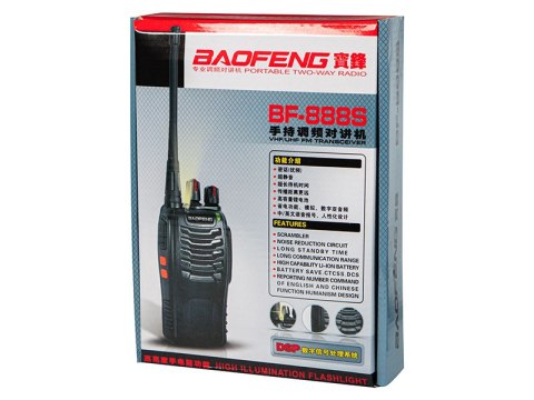 24-928# Radiotelefon pmr bf-888s 2w 2szt baofeng