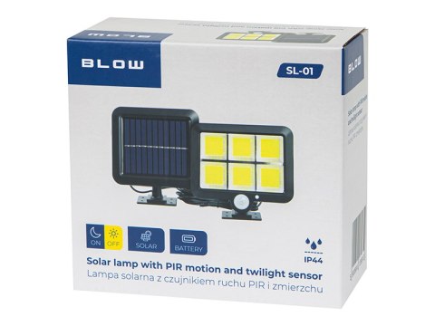 87-523# Lampa solarna z czujnikiem ruchu pir i zmierzchu sl-01