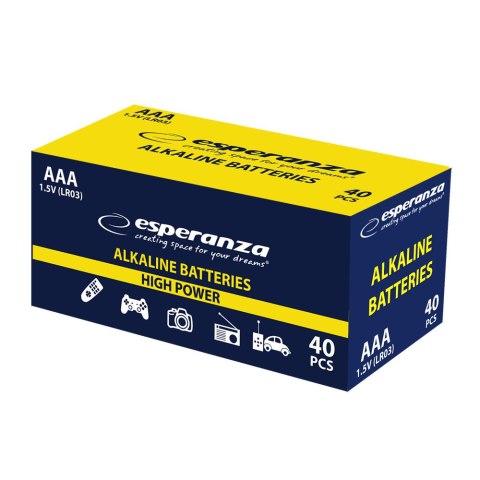 EZB115 Esperanza baterie alkaliczne aaa 10szt zgrzewka