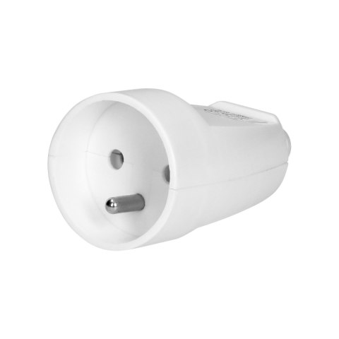 Gniazdo przenośne pojedyncze rozbieralne, 16A, 250V, 2P+Z, białe