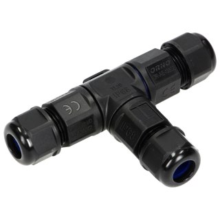 Konektor kablowy trójnik T IP68, 3x4mm?, 450V/25A