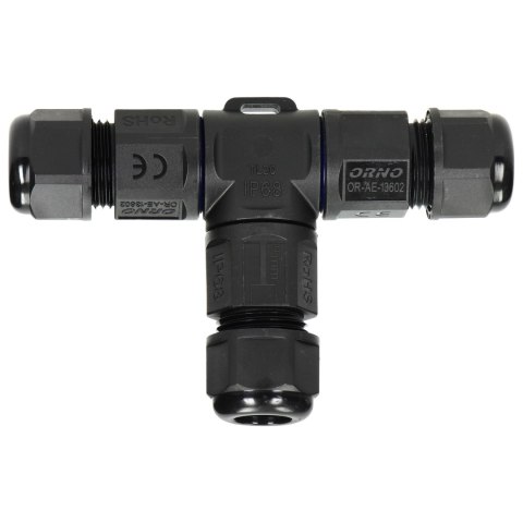 Konektor kablowy trójnik T IP68, 3x4mm?, 450V/25A