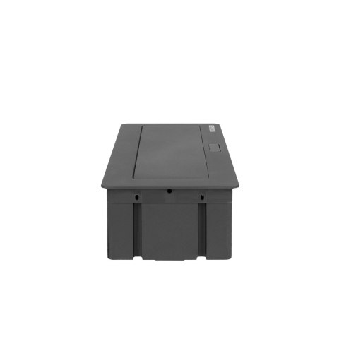 NOEN Kaseta meblowa wpuszczana w blat ze zintegrowaną ramką PCV na gniazda modułowe 3 x 45x45mm lub 6 x 22,5x45mm, przewód 1,5m,