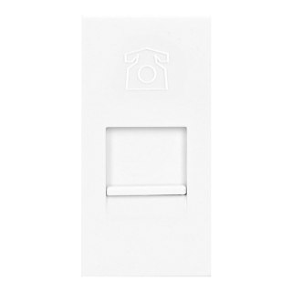 NOEN RJ11, gniazdo modułowe 22,5x45mm telefoniczne RJ11, białe