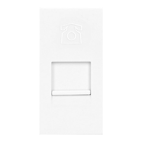 NOEN RJ11, gniazdo modułowe 22,5x45mm telefoniczne RJ11, białe