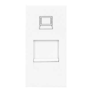 NOEN RJ45, gniazdo modułowe 22,5x45mm RJ45 cat 5e, białe