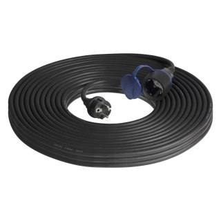 Przedłużacz warsztatowy bryzgoszczelny IP44, 1x2P+Z (schuko) 30m, kabel gumowy olejoodporny H07RN-F 3x1,5mm?, 230VAC/16A
