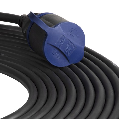 Przedłużacz warsztatowy bryzgoszczelny IP44, 1x2P+Z (schuko) 30m, kabel gumowy olejoodporny H07RN-F 3x1,5mm?, 230VAC/16A