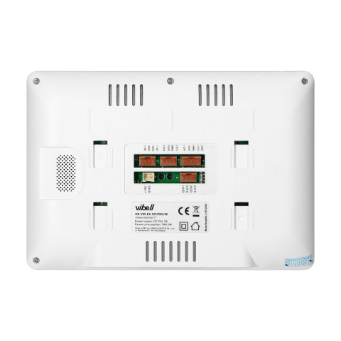 Wideo monitor bezsłuchawkowy, kolorowy, LCD 7? do zastosowania w systemach VIBELL, biały