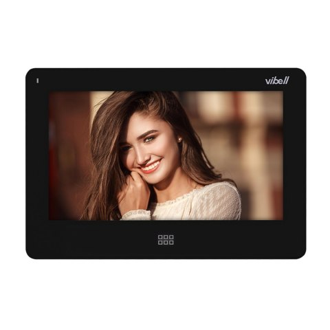 Zestaw wideodomofonowy 2-rodzinny, bezsłuchawkowy kolor, LCD 7", dotykowy, menu OSD, pamięć, gniazdo na kartę SD, DVR, sterowani